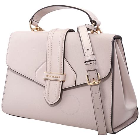 michael kors bleecker satchel crossgrain|Michael Kors Soft Pink Crossgrain Leather Bleecker Medium .